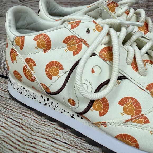 Saucony X Pardon Me Jazz Original "Thanksgiving Turkey" Print Sneakers Mens 6.5 - Picture 7 of 14